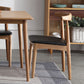Scandinavian Rubberwood Open Back Side Chair Walnut Upholstered Dining Chair Clearhalo ' kitchen&dining_furn' 'Dining Chairs' 'Dining Tables & Seating' 'dining_chair' 'furn' 'furn_dining_chair' 'Furniture' 'furniture_dining_chair' 'Kitchen & Dining Furniture' 'kitchen' 4458163