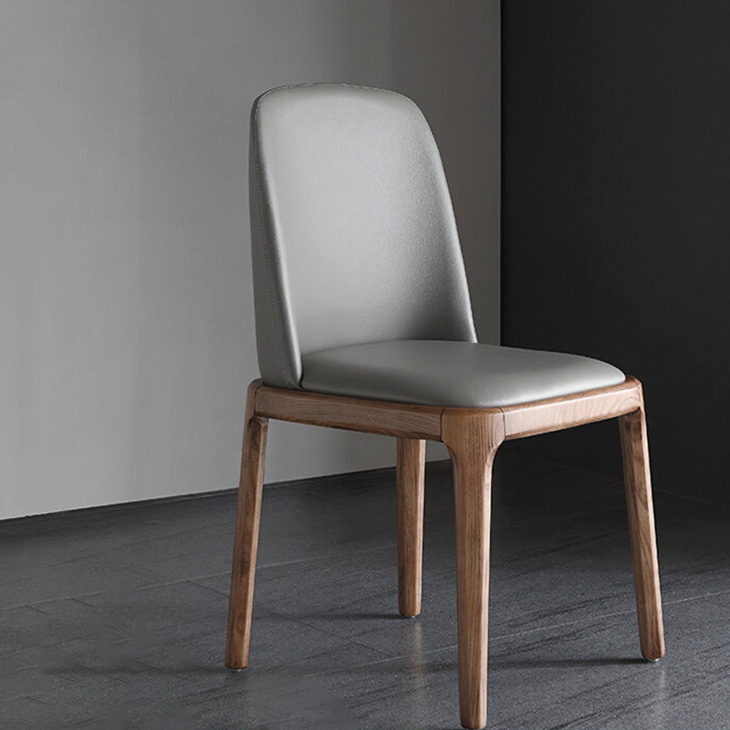 Industrial Leather Restaurant Side Chair Parsons Dining Chair Clearhalo ' kitchen&dining_furn' 'Dining Chairs' 'Dining Tables & Seating' 'dining_chair' 'furn' 'furn_dining_chair' 'Furniture' 'furniture_dining_chair' 'Kitchen & Dining Furniture' 'kitchen' 4458195