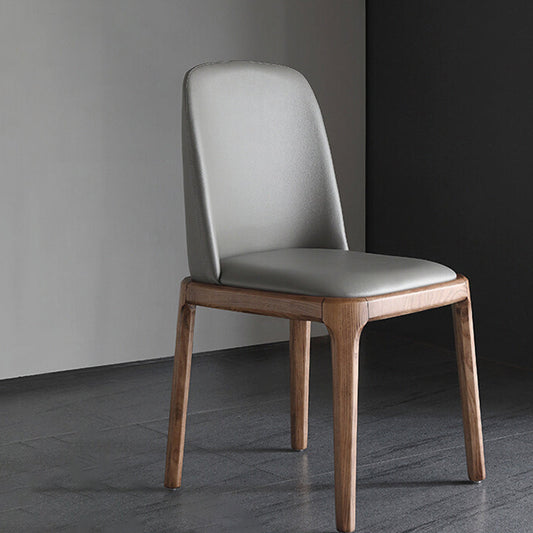 Industrial Leather Restaurant Side Chair Parsons Dining Chair Clearhalo ' kitchen&dining_furn' 'Dining Chairs' 'Dining Tables & Seating' 'dining_chair' 'furn' 'furn_dining_chair' 'Furniture' 'furniture_dining_chair' 'Kitchen & Dining Furniture' 'kitchen' 4458195