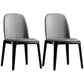 Industrial Leather Restaurant Side Chair Parsons Dining Chair Light Gray 2 Piece Set Black Clearhalo ' kitchen&dining_furn' 'Dining Chairs' 'Dining Tables & Seating' 'dining_chair' 'furn' 'furn_dining_chair' 'Furniture' 'furniture_dining_chair' 'Kitchen & Dining Furniture' 'kitchen' 4458197