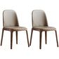 Industrial Leather Restaurant Side Chair Parsons Dining Chair Khaki 2 Piece Set Walnut Clearhalo ' kitchen&dining_furn' 'Dining Chairs' 'Dining Tables & Seating' 'dining_chair' 'furn' 'furn_dining_chair' 'Furniture' 'furniture_dining_chair' 'Kitchen & Dining Furniture' 'kitchen' 4458205