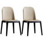 Industrial Leather Restaurant Side Chair Parsons Dining Chair Beige 2 Piece Set Black Clearhalo ' kitchen&dining_furn' 'Dining Chairs' 'Dining Tables & Seating' 'dining_chair' 'furn' 'furn_dining_chair' 'Furniture' 'furniture_dining_chair' 'Kitchen & Dining Furniture' 'kitchen' 4458210