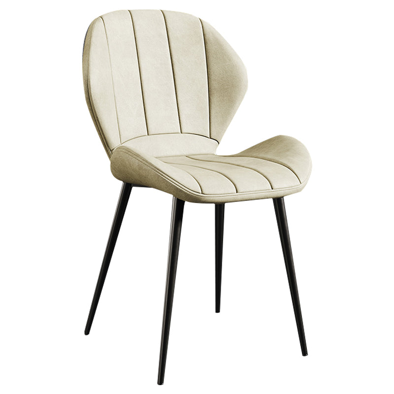 Scandinavian Upholstered Home Side Chair Wingback Matte Finish Dining Chair Clearhalo ' kitchen&dining_furn' 'Dining Chairs' 'Dining Tables & Seating' 'dining_chair' 'furn' 'furn_dining_chair' 'Furniture' 'furniture_dining_chair' 'Kitchen & Dining Furniture' 'kitchen' 4458222