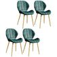 Scandinavian Upholstered Home Side Chair Wingback Matte Finish Dining Chair Green 4 Piece Set Brass Gold Clearhalo ' kitchen&dining_furn' 'Dining Chairs' 'Dining Tables & Seating' 'dining_chair' 'furn' 'furn_dining_chair' 'Furniture' 'furniture_dining_chair' 'Kitchen & Dining Furniture' 'kitchen' 4458238