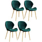 Scandinavian Upholstered Home Side Chair Wingback Matte Finish Dining Chair Light Green 4 Piece Set Brass Gold Clearhalo ' kitchen&dining_furn' 'Dining Chairs' 'Dining Tables & Seating' 'dining_chair' 'furn' 'furn_dining_chair' 'Furniture' 'furniture_dining_chair' 'Kitchen & Dining Furniture' 'kitchen' 4458240