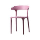 Scandinavian Plastic Dining Kitchen Room Armchair Open Back Chair Pink 1 Piece Clearhalo ' kitchen&dining_furn' 'Dining Chairs' 'Dining Tables & Seating' 'dining_chair' 'furn' 'furn_dining_chair' 'Furniture' 'furniture_dining_chair' 'Kitchen & Dining Furniture' 'kitchen' 4458247
