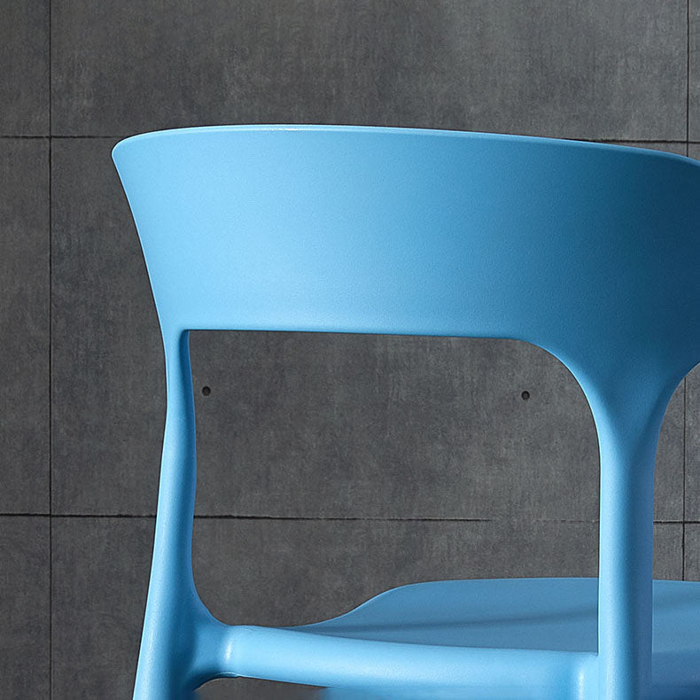 Scandinavian Plastic Dining Kitchen Room Armchair Open Back Chair Clearhalo ' kitchen&dining_furn' 'Dining Chairs' 'Dining Tables & Seating' 'dining_chair' 'furn' 'furn_dining_chair' 'Furniture' 'furniture_dining_chair' 'Kitchen & Dining Furniture' 'kitchen' 4458256