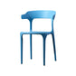 Scandinavian Plastic Dining Kitchen Room Armchair Open Back Chair Light Blue 1 Piece Clearhalo ' kitchen&dining_furn' 'Dining Chairs' 'Dining Tables & Seating' 'dining_chair' 'furn' 'furn_dining_chair' 'Furniture' 'furniture_dining_chair' 'Kitchen & Dining Furniture' 'kitchen' 4458259