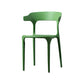 Scandinavian Plastic Dining Kitchen Room Armchair Open Back Chair Green 1 Piece Clearhalo ' kitchen&dining_furn' 'Dining Chairs' 'Dining Tables & Seating' 'dining_chair' 'furn' 'furn_dining_chair' 'Furniture' 'furniture_dining_chair' 'Kitchen & Dining Furniture' 'kitchen' 4458283