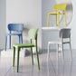 Contemporary Plastic Kitchen Dining Room Side Chair Open Back Chair Clearhalo ' kitchen&dining_furn' 'Dining Chairs' 'Dining Tables & Seating' 'dining_chair' 'Furniture' 'furniture_dining_chair' 'Kitchen & Dining Furniture' 'kitchen' 4458290
