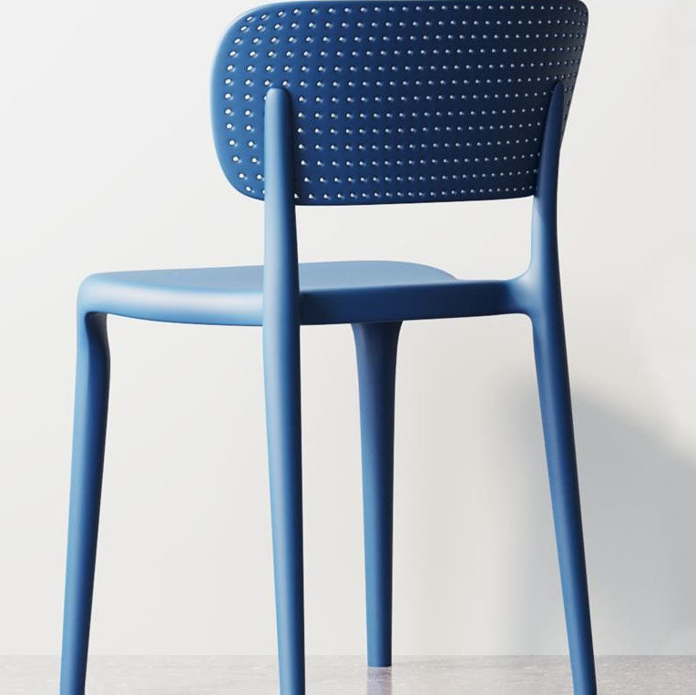 Contemporary Plastic Kitchen Dining Room Side Chair Open Back Chair Clearhalo ' kitchen&dining_furn' 'Dining Chairs' 'Dining Tables & Seating' 'dining_chair' 'Furniture' 'furniture_dining_chair' 'Kitchen & Dining Furniture' 'kitchen' 4458302