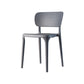 Contemporary Plastic Kitchen Dining Room Side Chair Open Back Chair Grey 1 Piece Clearhalo ' kitchen&dining_furn' 'Dining Chairs' 'Dining Tables & Seating' 'dining_chair' 'Furniture' 'furniture_dining_chair' 'Kitchen & Dining Furniture' 'kitchen' 4458318