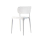 Contemporary Plastic Kitchen Dining Room Side Chair Open Back Chair White 1 Piece Clearhalo ' kitchen&dining_furn' 'Dining Chairs' 'Dining Tables & Seating' 'dining_chair' 'Furniture' 'furniture_dining_chair' 'Kitchen & Dining Furniture' 'kitchen' 4458321