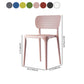 Contemporary Plastic Kitchen Dining Room Side Chair Open Back Chair Clearhalo ' kitchen&dining_furn' 'Dining Chairs' 'Dining Tables & Seating' 'dining_chair' 'Furniture' 'furniture_dining_chair' 'Kitchen & Dining Furniture' 'kitchen' 4458324