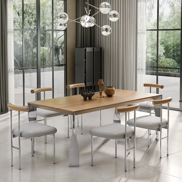 Nordic Style Metal Dining Room Chair Open Back Dining Side Chair for Restaurant Use Clearhalo ' kitchen&dining_furn' 'Dining Chairs' 'Dining Tables & Seating' 'dining_chair' 'furn' 'furn_dining_chair' 'Furniture' 'furniture_dining_chair' 'Kitchen & Dining Furniture' 'kitchen' 4458339