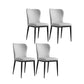 Contemporary Solid Back Dining Side Chairs Leather Dining Side Chair for Kitchen Light Gray 4 Piece Set Clearhalo ' kitchen&dining_furn' 'Dining Chairs' 'Dining Tables & Seating' 'dining_chair' 'furn' 'furn_dining_chair' 'Furniture' 'furniture_dining_chair' 'Kitchen & Dining Furniture' 'kitchen' 4458354