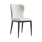 Contemporary Solid Back Dining Side Chairs Leather Dining Side Chair for Kitchen White 1 Piece Clearhalo ' kitchen&dining_furn' 'Dining Chairs' 'Dining Tables & Seating' 'dining_chair' 'furn' 'furn_dining_chair' 'Furniture' 'furniture_dining_chair' 'Kitchen & Dining Furniture' 'kitchen' 4458356