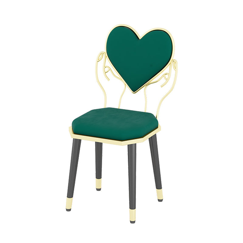 Scandinavian Style Open Back Dining Side Chair Polyurethane Dining Chairs Green 1 Piece Clearhalo ' kitchen&dining_furn' 'Dining Chairs' 'Dining Tables & Seating' 'dining_chair' 'furn' 'furn_dining_chair' 'Furniture' 'furniture_dining_chair' 'Kitchen & Dining Furniture' 'kitchen' 4458381