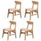 Scandinavian Upholstered Home Side Chair Open Back Natural Dining Chair Wood 4 Piece Set Clearhalo ' kitchen&dining_furn' 'Dining Chairs' 'Dining Tables & Seating' 'dining_chair' 'furn' 'furn_dining_chair' 'Furniture' 'furniture_dining_chair' 'Kitchen & Dining Furniture' 'kitchen' 4458407