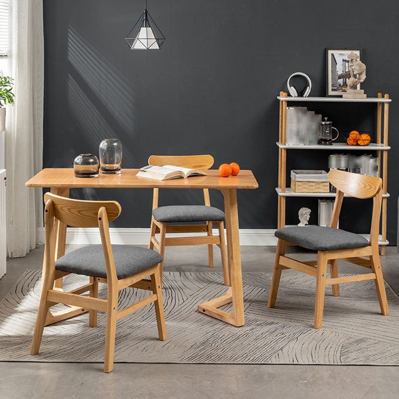 Scandinavian Upholstered Home Side Chair Open Back Natural Dining Chair Clearhalo ' kitchen&dining_furn' 'Dining Chairs' 'Dining Tables & Seating' 'dining_chair' 'furn' 'furn_dining_chair' 'Furniture' 'furniture_dining_chair' 'Kitchen & Dining Furniture' 'kitchen' 4458426