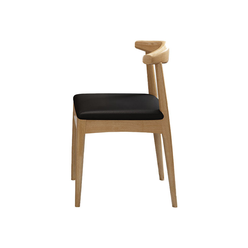 Scandinavian Upholstered Home Side Chair Natural Open Back Dining Chair Wood 1 Piece Clearhalo ' kitchen&dining_furn' 'Dining Chairs' 'Dining Tables & Seating' 'dining_chair' 'Furniture' 'furniture_dining_chair' 'Kitchen & Dining Furniture' 'kitchen' 4458435