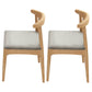 Scandinavian Upholstered Home Side Chair Natural Open Back Dining Chair Natural Set of 2 Clearhalo ' kitchen&dining_furn' 'Dining Chairs' 'Dining Tables & Seating' 'dining_chair' 'Furniture' 'furniture_dining_chair' 'Kitchen & Dining Furniture' 'kitchen' 4458448
