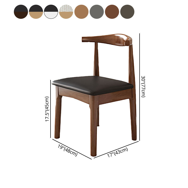 Scandinavian Upholstered Home Side Chair Natural Open Back Dining Chair Clearhalo ' kitchen&dining_furn' 'Dining Chairs' 'Dining Tables & Seating' 'dining_chair' 'Furniture' 'furniture_dining_chair' 'Kitchen & Dining Furniture' 'kitchen' 4458450