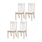 Contemporary Design Dining Chairs Slat Back Wood Side Dining Chairs White 4 Piece Set Clearhalo ' kitchen&dining_furn' 'Dining Chairs' 'Dining Tables & Seating' 'dining_chair' 'furn' 'furn_dining_chair' 'Furniture' 'furniture_dining_chair' 'Kitchen & Dining Furniture' 'kitchen' 4458455