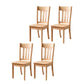 Contemporary Design Dining Chairs Slat Back Wood Side Dining Chairs Natural 4 Piece Set Clearhalo ' kitchen&dining_furn' 'Dining Chairs' 'Dining Tables & Seating' 'dining_chair' 'furn' 'furn_dining_chair' 'Furniture' 'furniture_dining_chair' 'Kitchen & Dining Furniture' 'kitchen' 4458468