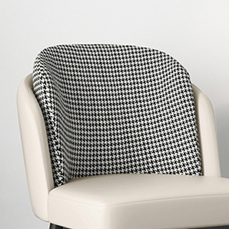 Glam Metal Dining Room Chair Upholstered Fabric Dining Side Chair for Restaurant Use Clearhalo ' kitchen&dining_furn' 'Dining Chairs' 'Dining Tables & Seating' 'dining_chair' 'furn' 'furn_dining_chair' 'Furniture' 'furniture_dining_chair' 'Kitchen & Dining Furniture' 'kitchen' 4458483