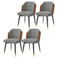 Glam Metal Dining Room Chair Upholstered Fabric Dining Side Chair for Restaurant Use Black White 4 Piece Set Clearhalo ' kitchen&dining_furn' 'Dining Chairs' 'Dining Tables & Seating' 'dining_chair' 'furn' 'furn_dining_chair' 'Furniture' 'furniture_dining_chair' 'Kitchen & Dining Furniture' 'kitchen' 4458484
