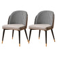 Glam Metal Dining Room Chair Upholstered Fabric Dining Side Chair for Restaurant Use Light Gray 2 Piece Set Clearhalo ' kitchen&dining_furn' 'Dining Chairs' 'Dining Tables & Seating' 'dining_chair' 'furn' 'furn_dining_chair' 'Furniture' 'furniture_dining_chair' 'Kitchen & Dining Furniture' 'kitchen' 4458494