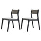 Contemporary Style Dining Wooden Chairs Kitchen Dining Armless Side Chair Off-White 2 Piece Set Clearhalo ' kitchen&dining_furn' 'Dining Chairs' 'Dining Tables & Seating' 'dining_chair' 'furn' 'furn_dining_chair' 'Furniture' 'furniture_dining_chair' 'Kitchen & Dining Furniture' 'kitchen' 4458503