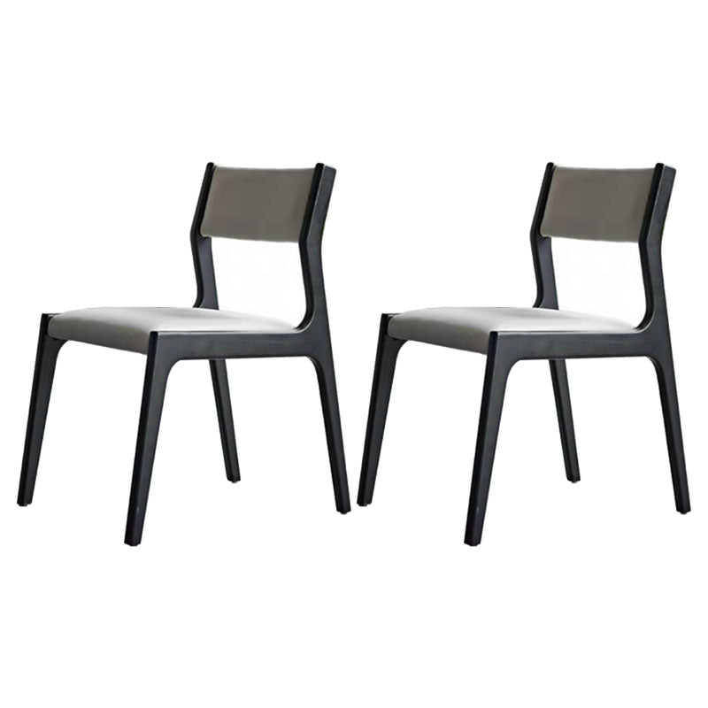 Contemporary Style Dining Wooden Chairs Kitchen Dining Armless Side Chair Off-White 2 Piece Set Clearhalo ' kitchen&dining_furn' 'Dining Chairs' 'Dining Tables & Seating' 'dining_chair' 'furn' 'furn_dining_chair' 'Furniture' 'furniture_dining_chair' 'Kitchen & Dining Furniture' 'kitchen' 4458503
