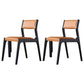 Contemporary Style Dining Wooden Chairs Kitchen Dining Armless Side Chair Orange 2 Piece Set Clearhalo ' kitchen&dining_furn' 'Dining Chairs' 'Dining Tables & Seating' 'dining_chair' 'furn' 'furn_dining_chair' 'Furniture' 'furniture_dining_chair' 'Kitchen & Dining Furniture' 'kitchen' 4458508