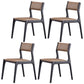 Contemporary Style Dining Wooden Chairs Kitchen Dining Armless Side Chair Coffee 4 Piece Set Clearhalo ' kitchen&dining_furn' 'Dining Chairs' 'Dining Tables & Seating' 'dining_chair' 'furn' 'furn_dining_chair' 'Furniture' 'furniture_dining_chair' 'Kitchen & Dining Furniture' 'kitchen' 4458516