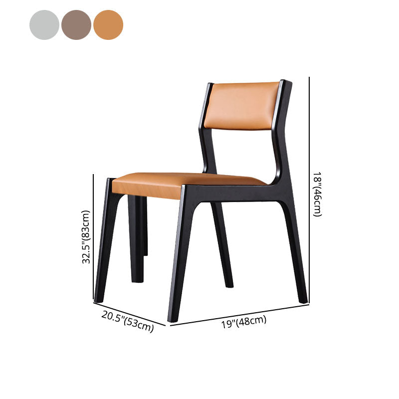 Contemporary Style Dining Wooden Chairs Kitchen Dining Armless Side Chair Clearhalo ' kitchen&dining_furn' 'Dining Chairs' 'Dining Tables & Seating' 'dining_chair' 'furn' 'furn_dining_chair' 'Furniture' 'furniture_dining_chair' 'Kitchen & Dining Furniture' 'kitchen' 4458518