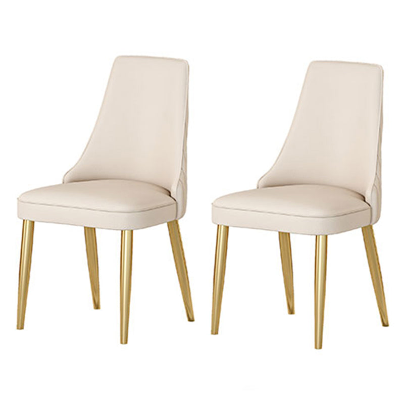 Glam 1/2/5/7 Pieces Dining Set Sintered Stone Dining Furniture for Home Use 2 Beige Chairs Clearhalo 'Dining Room Sets' 'Dining Tables & Seating' 'dining_room_set' 'furn' 'furn_dining_room_set' 'Furniture' 'furniture_dining_room_set' 'Kitchen & Dining Furniture' 'kitchen&dining_furn' 'kitchen' 4458525