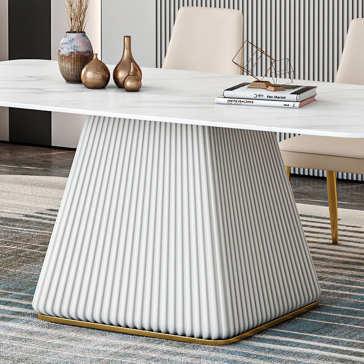 Glam 1/2/5/7 Pieces Dining Set Sintered Stone Dining Furniture for Home Use Clearhalo 'Dining Room Sets' 'Dining Tables & Seating' 'dining_room_set' 'furn' 'furn_dining_room_set' 'Furniture' 'furniture_dining_room_set' 'Kitchen & Dining Furniture' 'kitchen&dining_furn' 'kitchen' 4458530