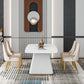 Glam 1/2/5/7 Pieces Dining Set Sintered Stone Dining Furniture for Home Use Clearhalo 'Dining Room Sets' 'Dining Tables & Seating' 'dining_room_set' 'furn' 'furn_dining_room_set' 'Furniture' 'furniture_dining_room_set' 'Kitchen & Dining Furniture' 'kitchen&dining_furn' 'kitchen' 4458532