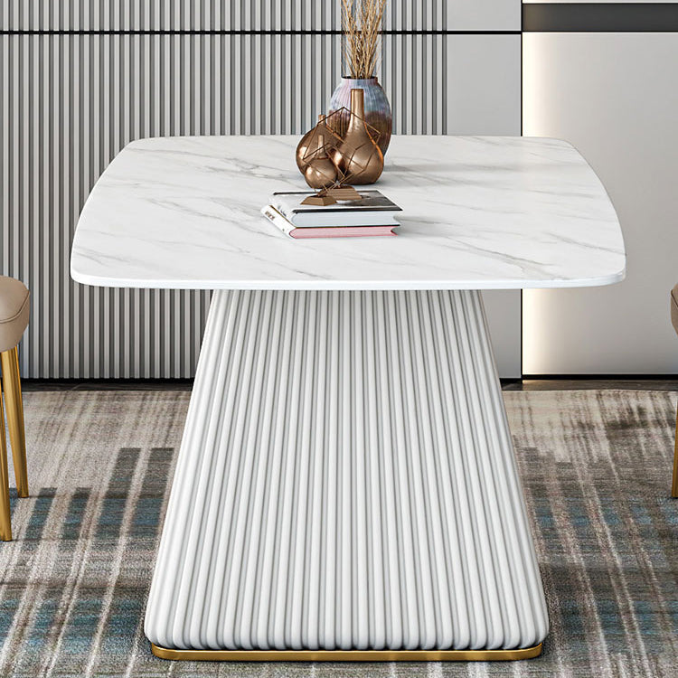 Glam 1/2/5/7 Pieces Dining Set Sintered Stone Dining Furniture for Home Use Clearhalo 'Dining Room Sets' 'Dining Tables & Seating' 'dining_room_set' 'furn' 'furn_dining_room_set' 'Furniture' 'furniture_dining_room_set' 'Kitchen & Dining Furniture' 'kitchen&dining_furn' 'kitchen' 4458536