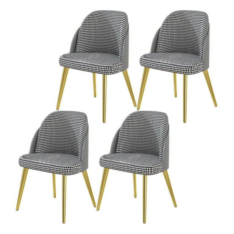 1/4/5/7 Pcs Metal Scandinavian Dining Room Set with Rectangle Table Dinette Set 4 Grey Chairs Clearhalo 'Dining Room Sets' 'Dining Tables & Seating' 'dining_room_set' 'Furniture' 'furniture_dining_room_set' 'Kitchen & Dining Furniture' 'kitchen&dining_furn' 'kitchen' 4458545