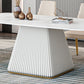Nordic 1/2/5/7 Pieces Rectangle Dining Set Sintered Stone Dining Table Set Clearhalo 'Dining Room Sets' 'Dining Tables & Seating' 'dining_room_set' 'furn' 'furn_dining_room_set' 'Furniture' 'furniture_dining_room_set' 'Kitchen & Dining Furniture' 'kitchen&dining_furn' 'kitchen' 4458569