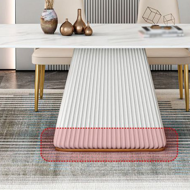 Nordic 1/2/5/7 Pieces Rectangle Dining Set Sintered Stone Dining Table Set Clearhalo 'Dining Room Sets' 'Dining Tables & Seating' 'dining_room_set' 'furn' 'furn_dining_room_set' 'Furniture' 'furniture_dining_room_set' 'Kitchen & Dining Furniture' 'kitchen&dining_furn' 'kitchen' 4458571