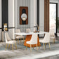 Nordic 1/2/5/7 Pieces Rectangle Dining Set Sintered Stone Dining Table Set Clearhalo 'Dining Room Sets' 'Dining Tables & Seating' 'dining_room_set' 'furn' 'furn_dining_room_set' 'Furniture' 'furniture_dining_room_set' 'Kitchen & Dining Furniture' 'kitchen&dining_furn' 'kitchen' 4458574