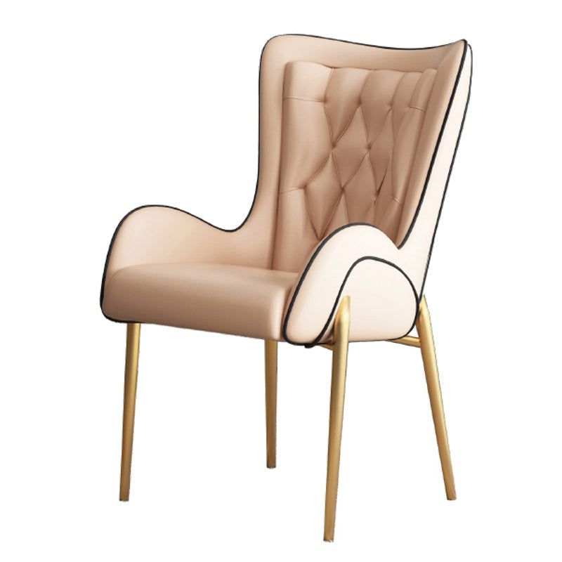 1/3/4/5 Pcs Metal Scandinavian Dining Room Set with Round Table Dinette Set 1 Pink Chair Clearhalo 'Dining Room Sets' 'Dining Tables & Seating' 'dining_room_set' 'furn' 'furn_dining_room_set' 'Furniture' 'furniture_dining_room_set' 'Kitchen & Dining Furniture' 'kitchen&dining_furn' 'kitchen' 4458584