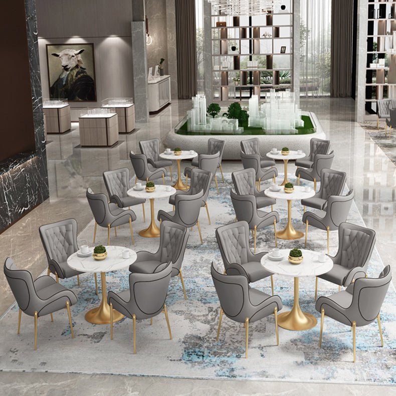 1/3/4/5 Pcs Metal Scandinavian Dining Room Set with Round Table Dinette Set Clearhalo 'Dining Room Sets' 'Dining Tables & Seating' 'dining_room_set' 'furn' 'furn_dining_room_set' 'Furniture' 'furniture_dining_room_set' 'Kitchen & Dining Furniture' 'kitchen&dining_furn' 'kitchen' 4458595