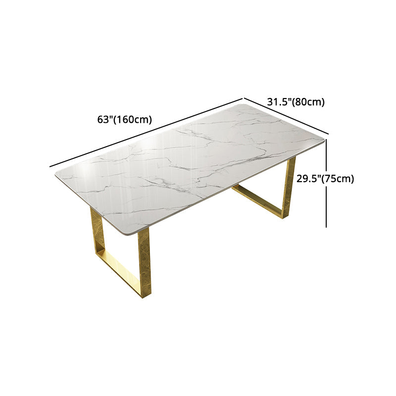 Luxury 1/2/5/7 Pieces Dining Set Sintered Stone Dining Table Set with Leather Chairs Clearhalo 'Dining Room Sets' 'Dining Tables & Seating' 'dining_room_set' 'furn' 'furn_dining_room_set' 'Furniture' 'furniture_dining_room_set' 'Kitchen & Dining Furniture' 'kitchen&dining_furn' 'kitchen' 4458623