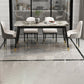 Modern 1/2/5/7 Pieces Grey Dining Set Sintered Stone Dining Table with Leather Chairs Clearhalo 'Dining Room Sets' 'Dining Tables & Seating' 'dining_room_set' 'furn' 'furn_dining_room_set' 'Furniture' 'furniture_dining_room_set' 'Kitchen & Dining Furniture' 'kitchen&dining_furn' 'kitchen' 4458672