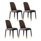1/4/5/7 Pcs Metal Glam Dining Room Set with Rectangle Table Dining Set 4 Brown Chairs Clearhalo 'Dining Room Sets' 'Dining Tables & Seating' 'dining_room_set' 'furn' 'furn_dining_room_set' 'Furniture' 'furniture_dining_room_set' 'Kitchen & Dining Furniture' 'kitchen&dining_furn' 'kitchen' 4458690